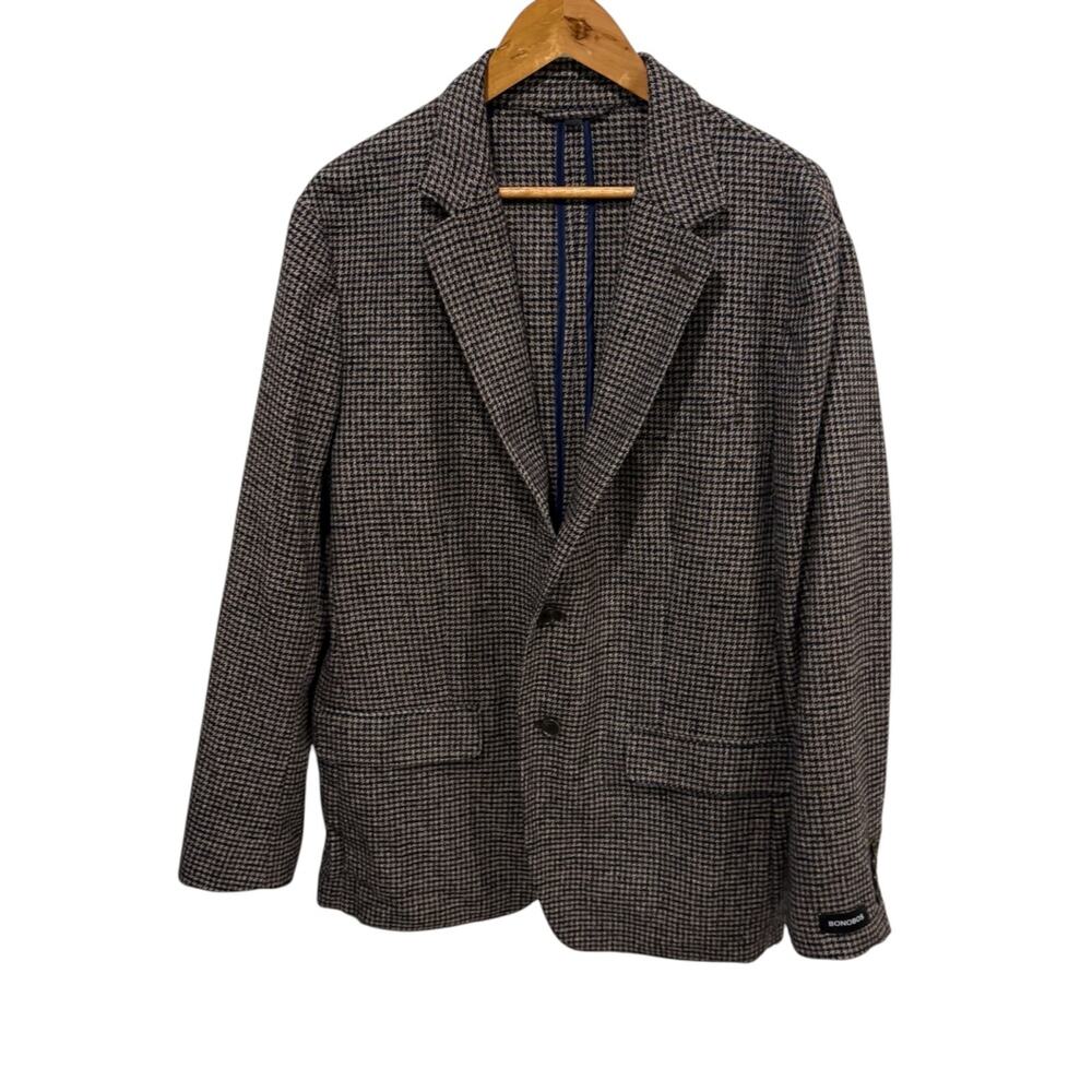 Bonobos Jetsetter Knit Blazer Slim Fit NEW Mens 44R Houndstooth Check